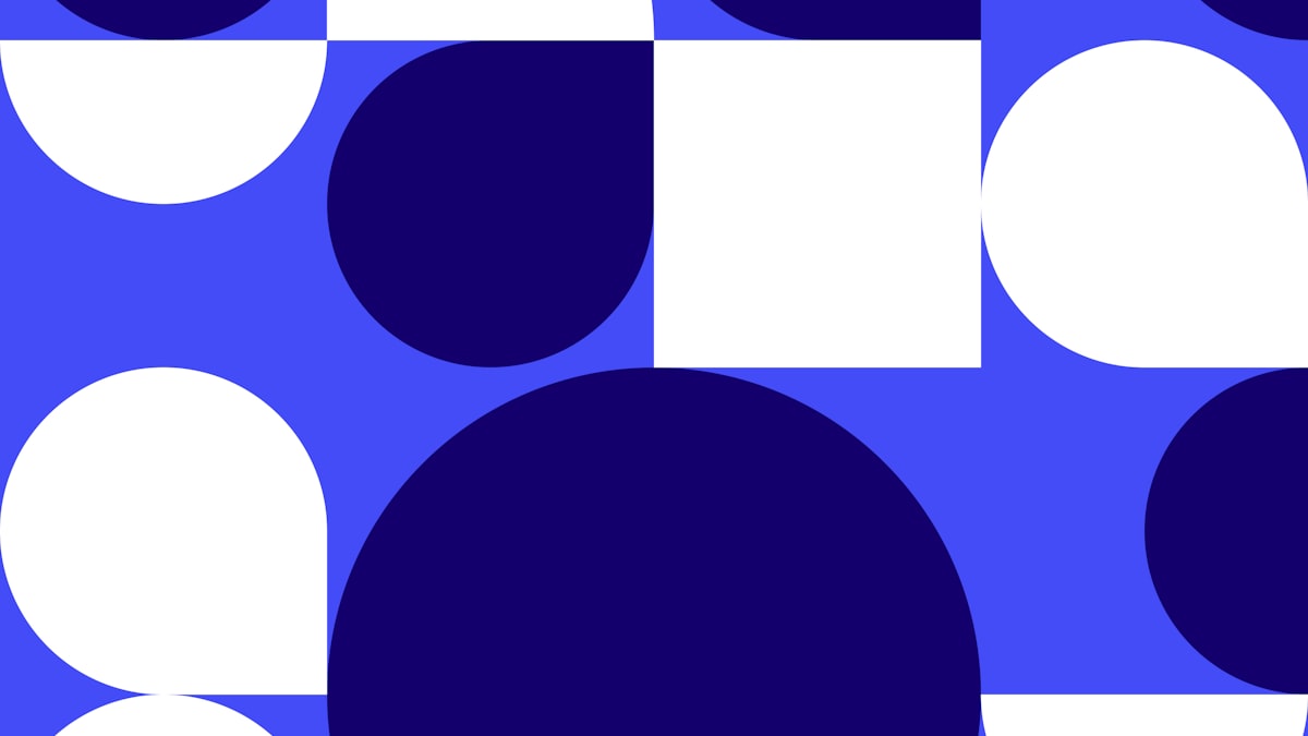 Truchet tile mosaic creating flowing curved patterns from simple quarter-circle tiles